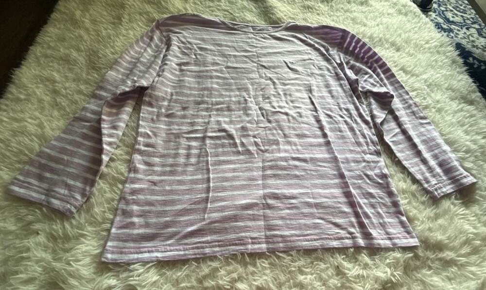 Vineyard Vines Women's Long Sleeve Striped Crew Neck Cotton‎ Tee